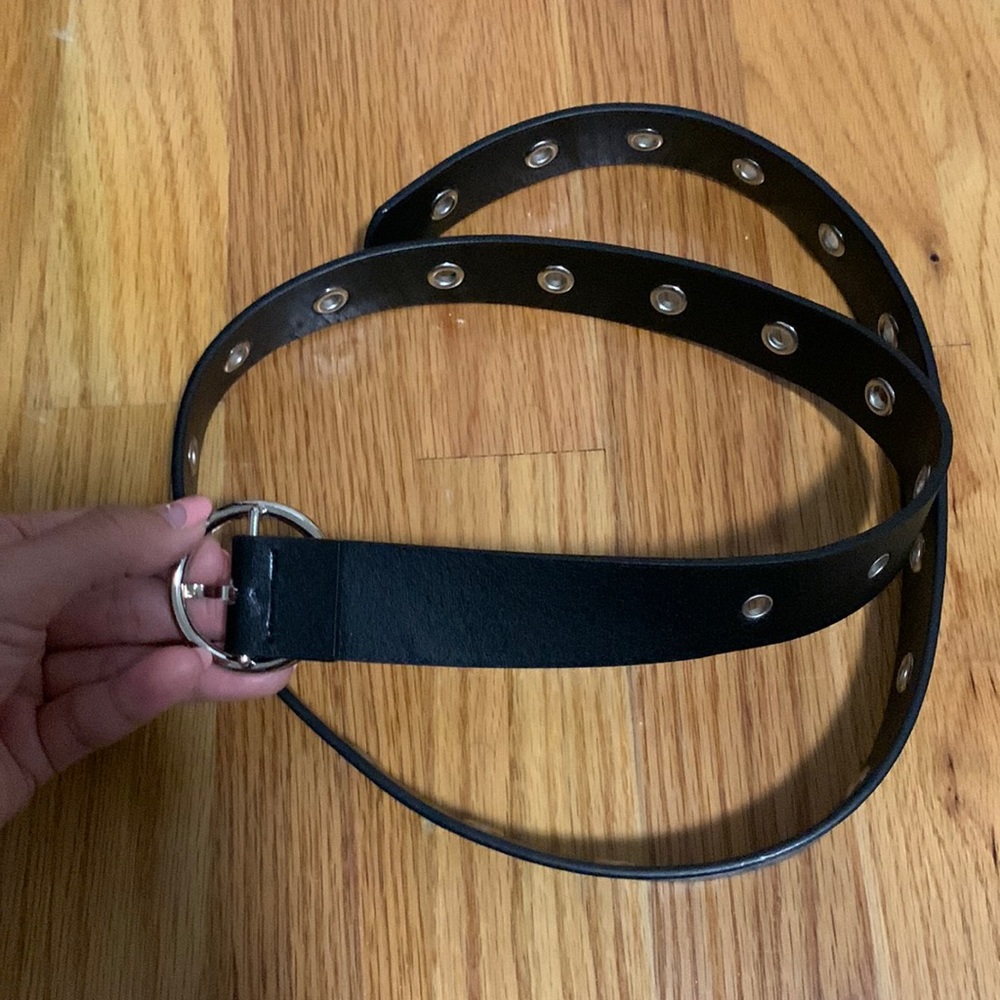 Black punk belt